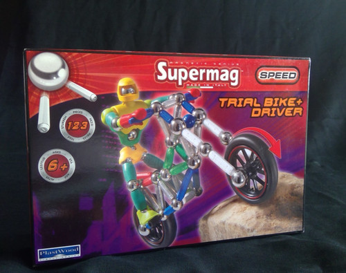 Supermag trial bike driver - bike, +