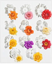 Silikonform Blumen, 3D Blumem
