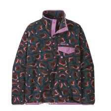 Patagonia Womens Lightweight Synchilla Snap-T Fleece Pullover Soft Spirea Dried
