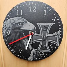 Wanduhr aus Schiefer Adler Eisernes Kreuz 1914 Uhr Orden Reichsadler Wehrmacht
