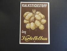 Werbung Süddeutsche Kalkstickstoffwerke Kalkstickstoff im Kartoffelbau 
