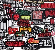 Musik bestickt Transfer Band Aufnäher für Kleidung Shirts Stickerei Patch