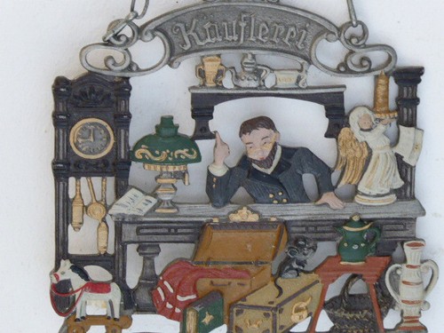 Alte kühn zinn flachfigur - alte,