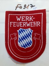 Feuerwehr Abzeichen Bayern Werk Feuerwehr rot (Fa917)