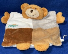 Schmusetuch Pampers Bär weiß / braun / grau auch Handpuppe