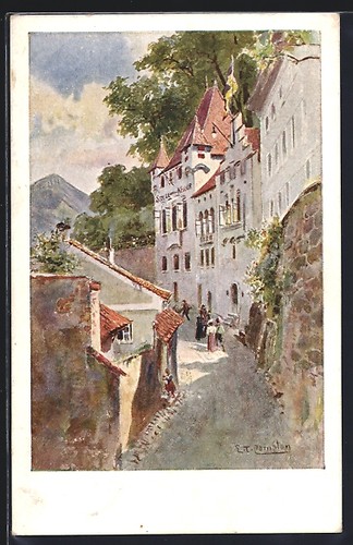 Künstler edward theodore - künstler-ak,