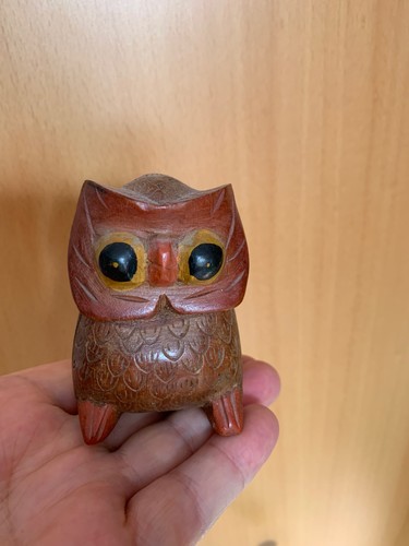 Holzfigur eule - holzfigur, 'eule'
