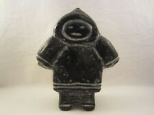 INUIT ESKIMO JUNGE BAFFIN BOY FIGUR SKULPTUR STATUE SWITYK CANADA VINTAGE 1970er