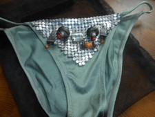 Mizar Mare Bikini, Luxus Bikini, Designer Bikini mit Silber/Schmucksteinen Gr.36