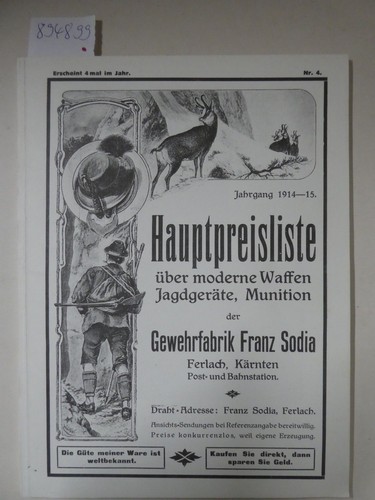 Hauptpreisliste über moderne