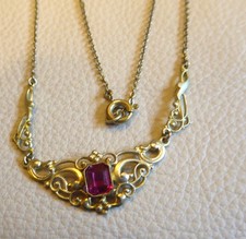 Halskette Messing vergoldet