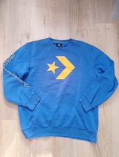 Converse Sweater Skate Logo Blau Street Wear Pullover Old School Chucks 
