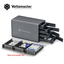 2/4/5 Fach Festplattengehäuse für 2,5" 3,5" SATA HDD Aluminium Typ-B  Typ-C Case