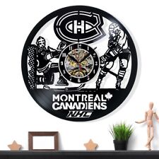 Montreal Canadiens Vinyl Wanduhr Geschenk Überraschung Ideen Freunde Geburtst...