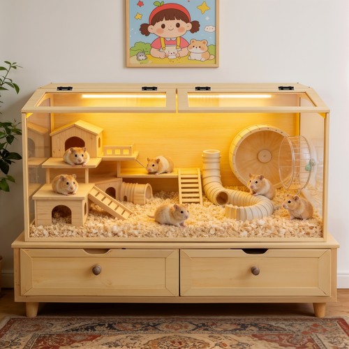 Nagerkäfig holz xxl - nagerkäfig,