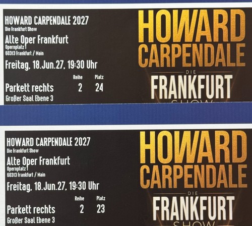 Tickets howard carpendale - howard,