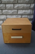 Gepflegter orig.HAN Karteikasten 505 Naturholz DIN A5 quer