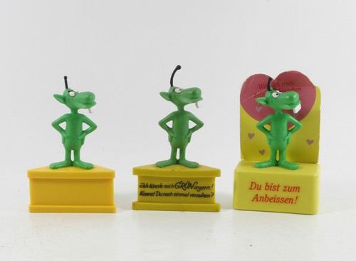 Grünes männchen alien 3 x - alien,