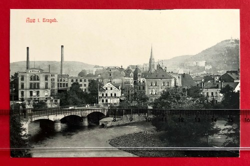 Aue erzgebirge um 1910 - ak,