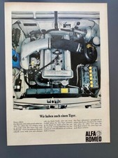 Alfa Romeo Giulia Motor DOHC Tiger Oldtimer 1966 Vintage Ad Werbung  Reklame