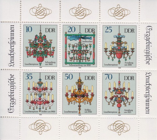 Ddr briefmarken kleinbögen - briefmarken, 7