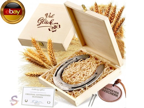 Hufeisen geschenk holzbox - geschenk, |