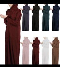 ABAYA- KORAN-Kopftuch - Hijab- Abaya Gebetskleidung 1tlg. mit angenähtem Hijab