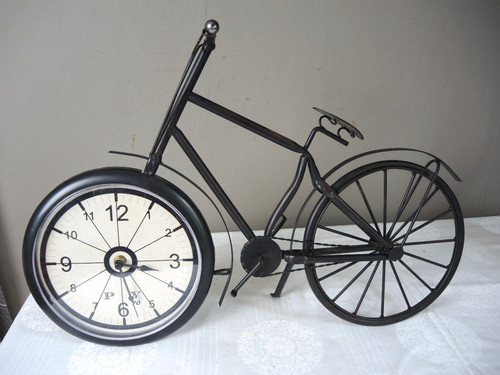 Deko fahrrad mit uhr - deko,