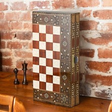 Luxus Backgammon Set Perlmutt