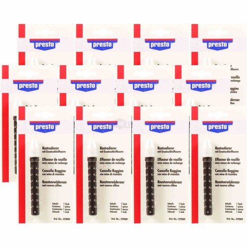 12x presto rostradierer - presto, rostradierer-stift