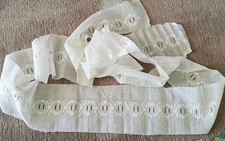 3,70 m Bistrogardine, Spitze Borte Bordüre weiß