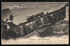 Ansichtskarte Rigi-Bahn, Motiv