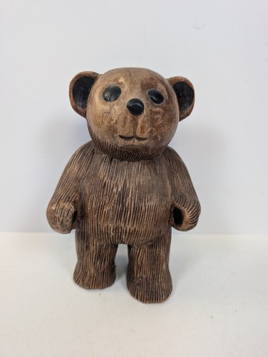 Rustikaler holz teddybär - rustikaler,