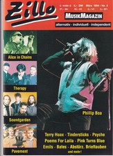 ZILLO MusikMagazin Nr. 3 März 1994 - Soundgarden, Philipp Boa, Pavement