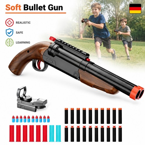 Double barrel soft bullet - double, shot