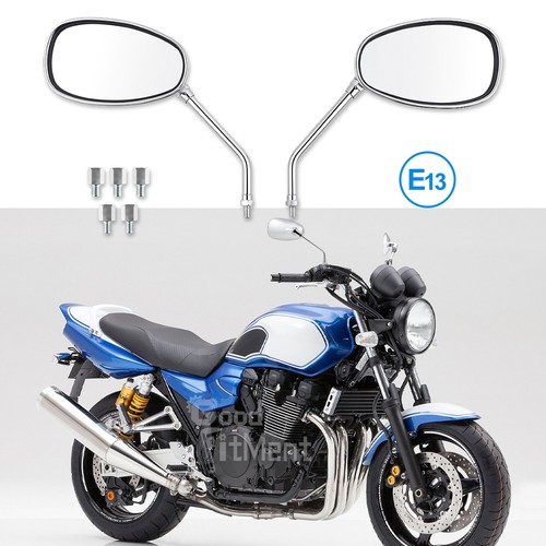 Chrom oval motorrad spiegel - chrom,