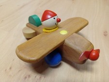 Holzspielzeug, Flugzeug, Schiebefahrzeug