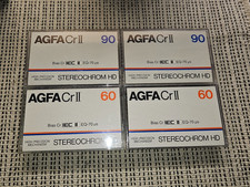 4x Agfa CR II HD 60/90 *UNBESCHRIFTET* TOP ZUSTAND