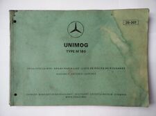 Mercedes Unimog M 180, originale Ersatzteilliste 35001 Ausgabe E, 1969