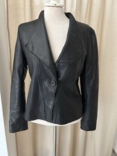 Blazer Jacke Leder Feines