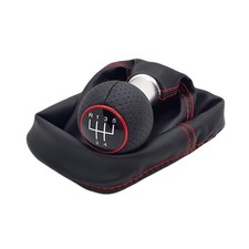 Schaltknauf Schaltsack Rot GTI Optik für VW Golf 2 3 4 Polo Passat Bora Jetta