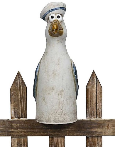 Zaunfigur möwe mit - möwe,