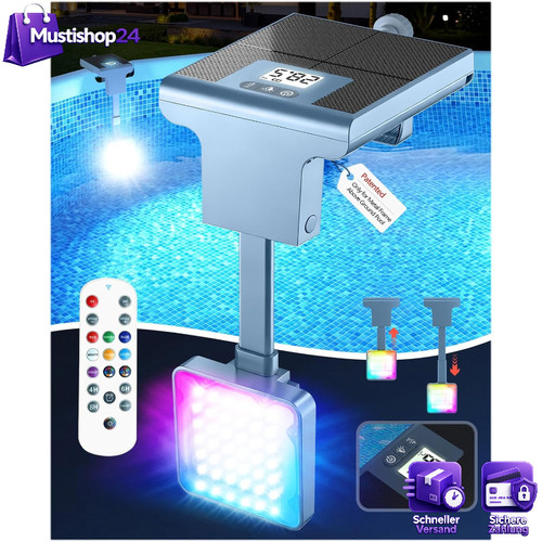 Poolbeleuchtung solar 1 - solar, 2-in-1