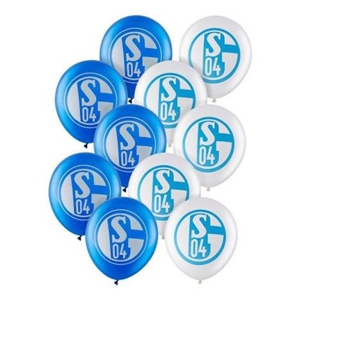 Schalke luftballons 10er - 04,