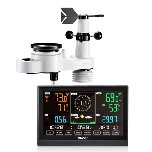 Vevor 1 wetterstation - vevor, 5-in-1-wetterstation