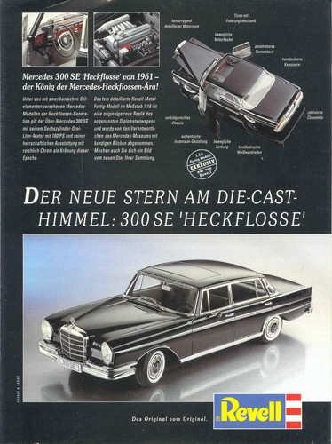 Revell werbeseite mercedes - revell, werbeseite..mercedes