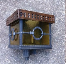 Aussenleuchte Eckleuchte Koch Söhne Schmiedeeisen Kupfer Ausstellungsstück