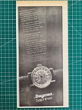 Dugena Superautomatic Planetenrotor Original 1965 Vintage Watch Advert Werbung