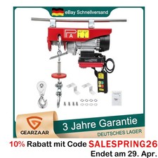 Elektrischer Seilhebezug 100Kg