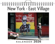 New York - East Village Liam Münch Kalender Deutsch 2026 FlipFlop